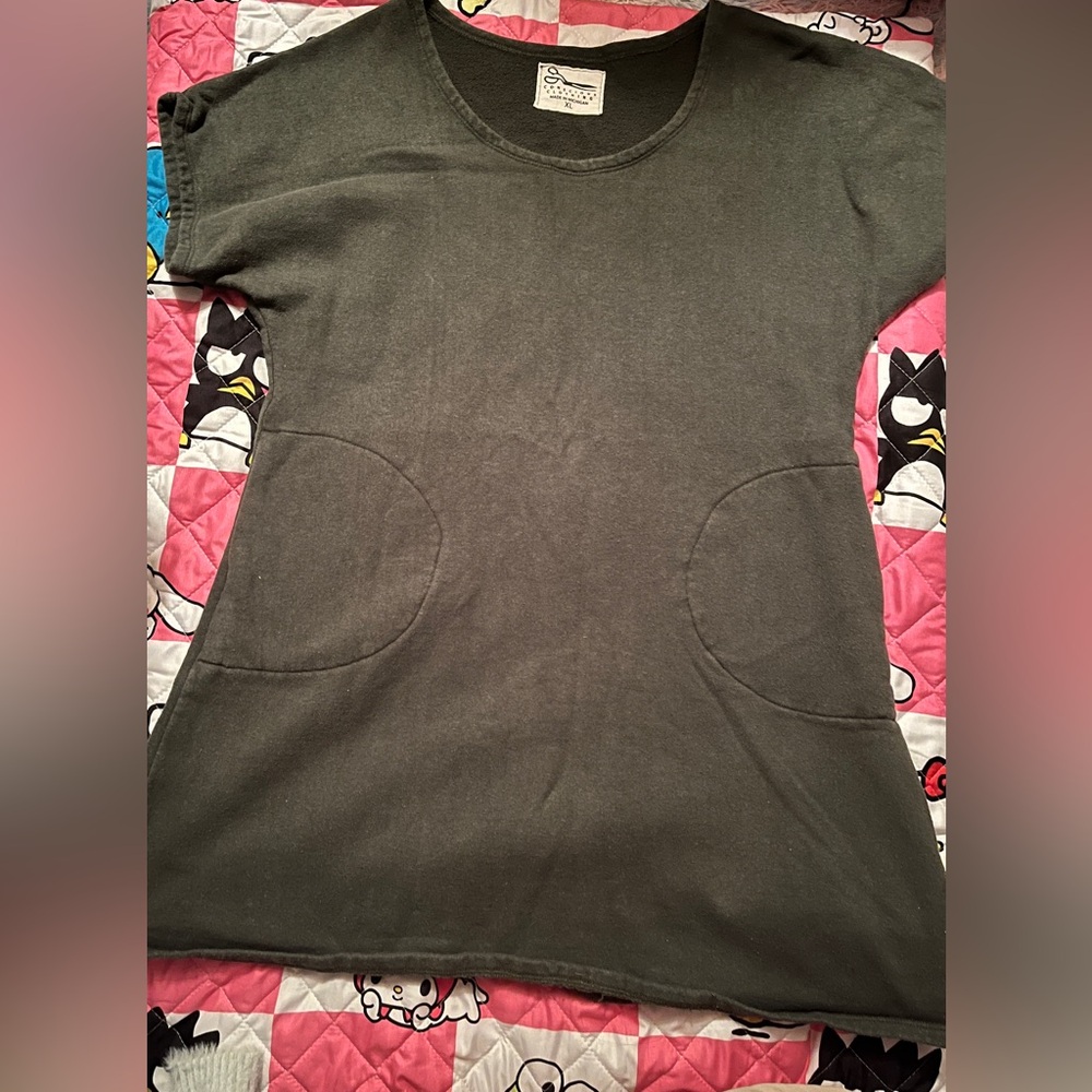 Dark Olive Mini Dress with Pockets